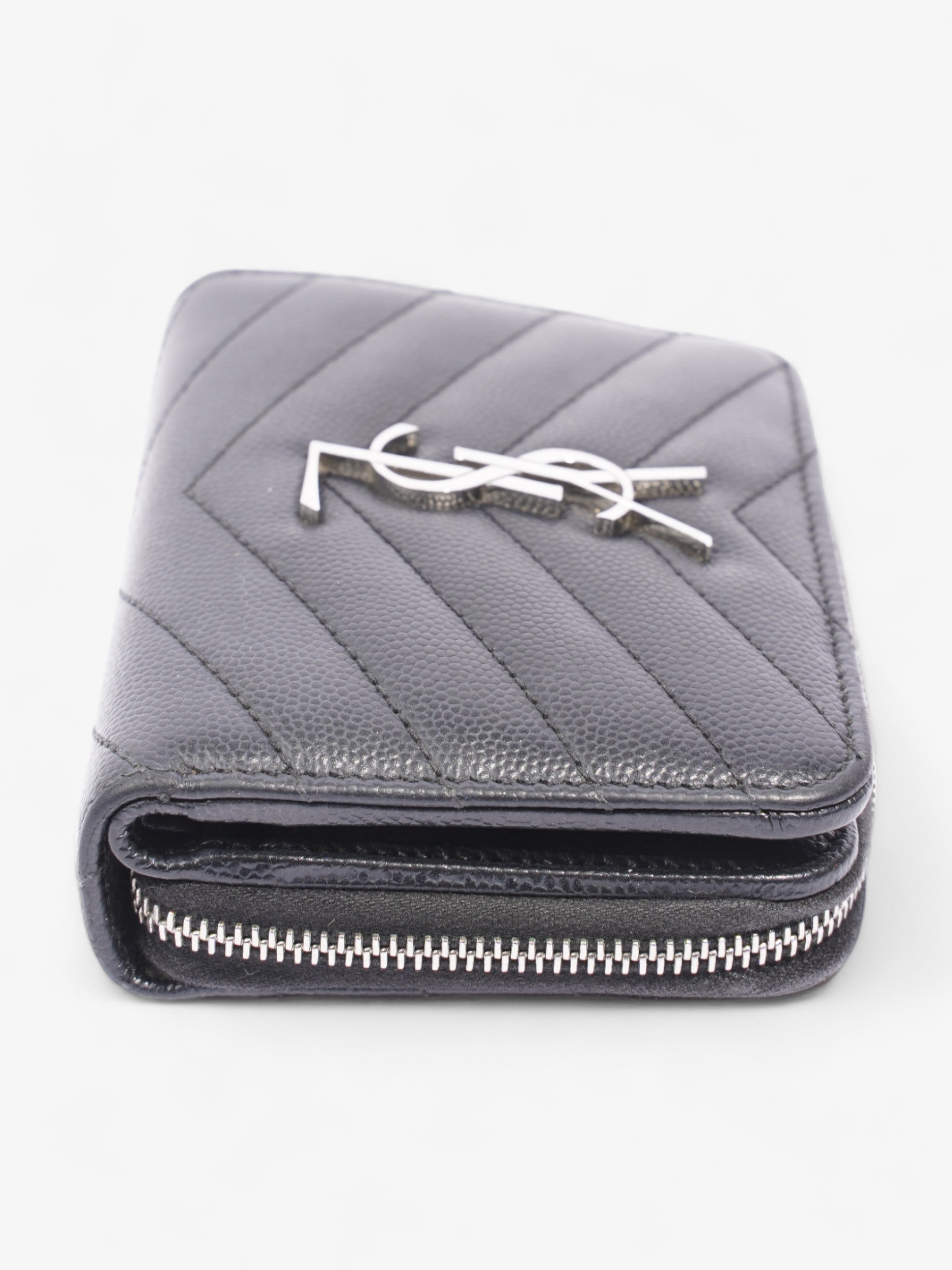 Saint Laurent Compact Wallet Black Leather