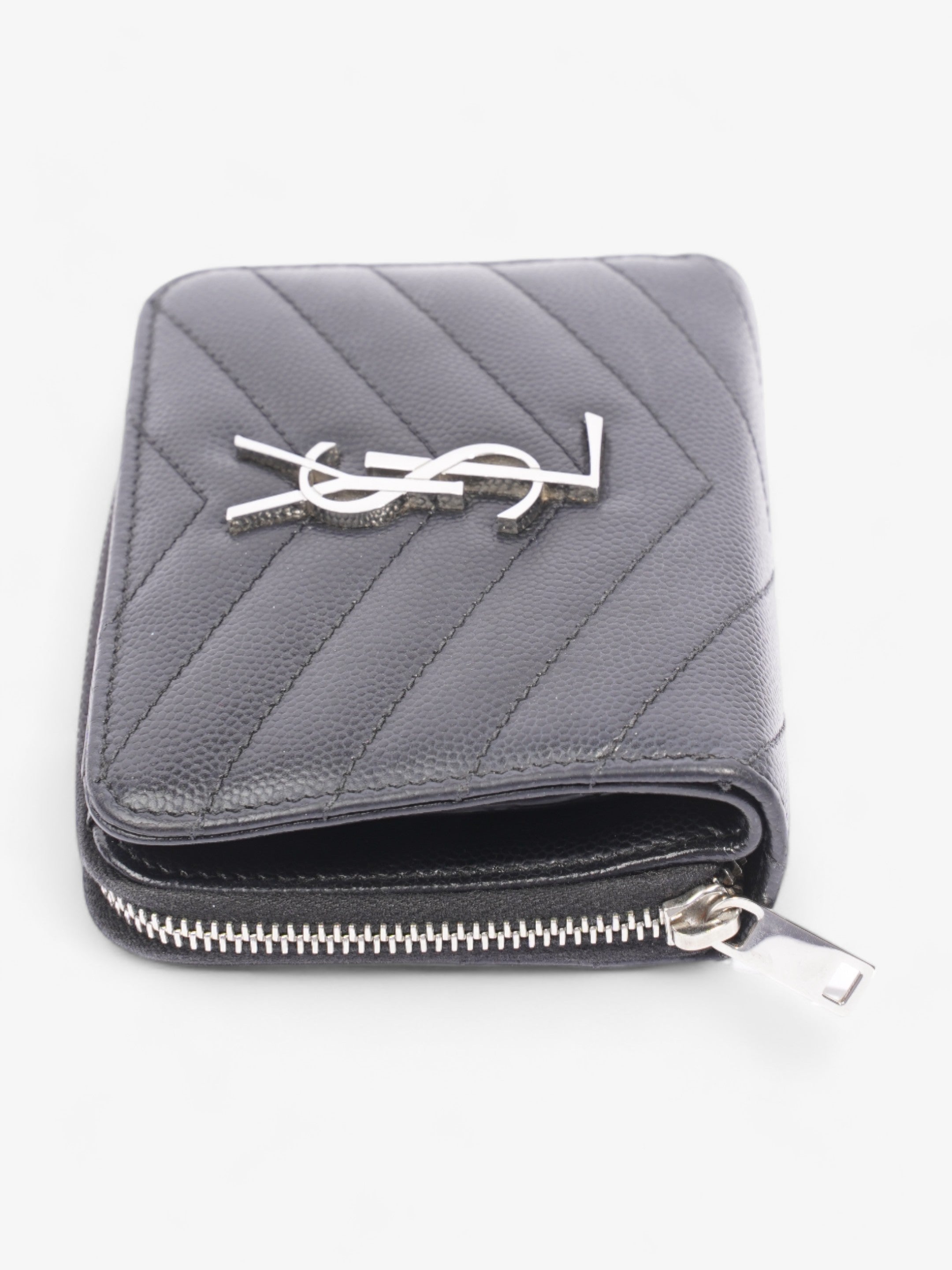 Saint Laurent Compact Wallet Black Leather