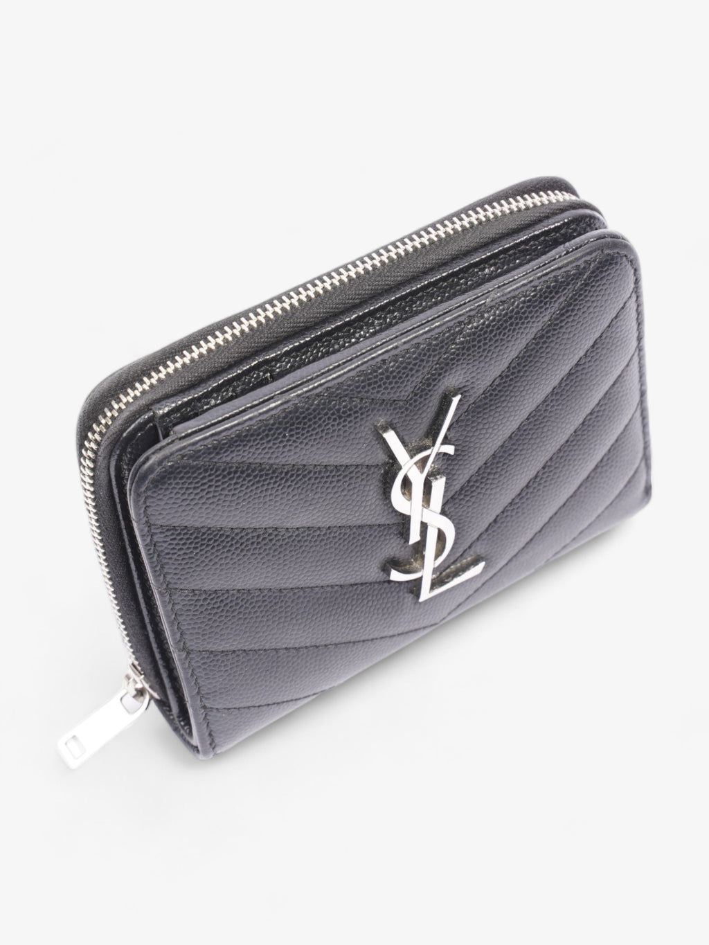 Saint Laurent Compact Wallet Black Leather