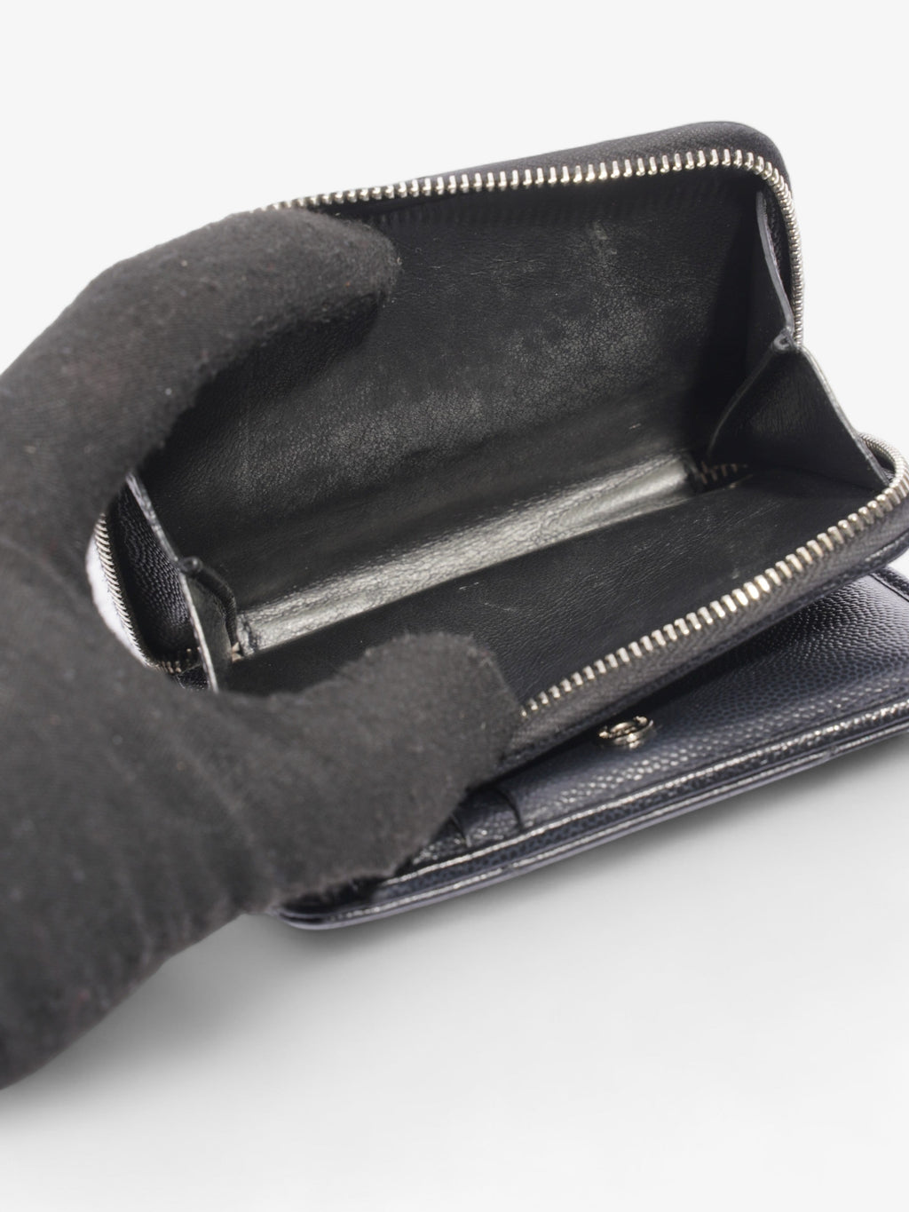 Saint Laurent Compact Wallet Black Leather