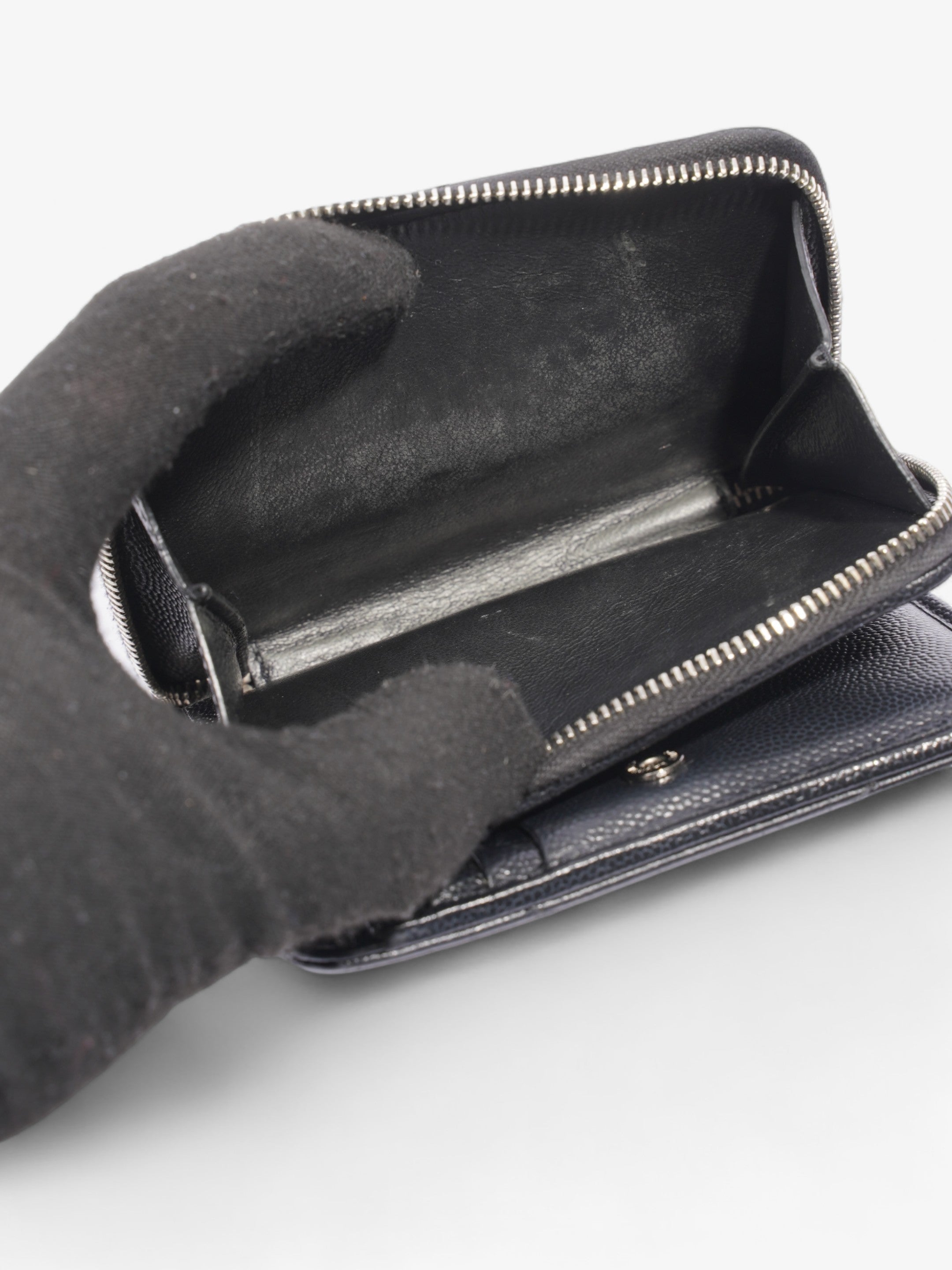 Saint Laurent Compact Wallet Black Leather