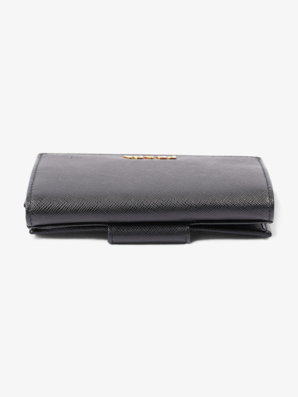 Prada Compact Wallet Black Saffiano Leather