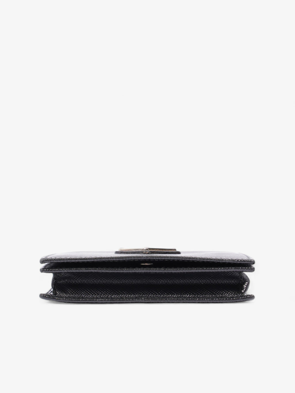 Prada Card Case Black Saffiano Leather