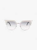 Fendi Cat-Eye Sunglasses Grey Gradient Acetate 140mm