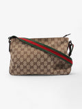 Gucci GG Rectangular Crossbody Bag GG Supreme / Red / Green Canvas