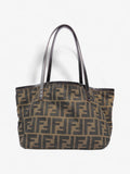 Fendi Zucca Handbag Brown Canvas