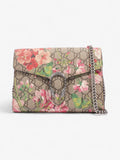 Gucci Dionysus Chain Wallet GG Supreme / Bloom Coated Canvas