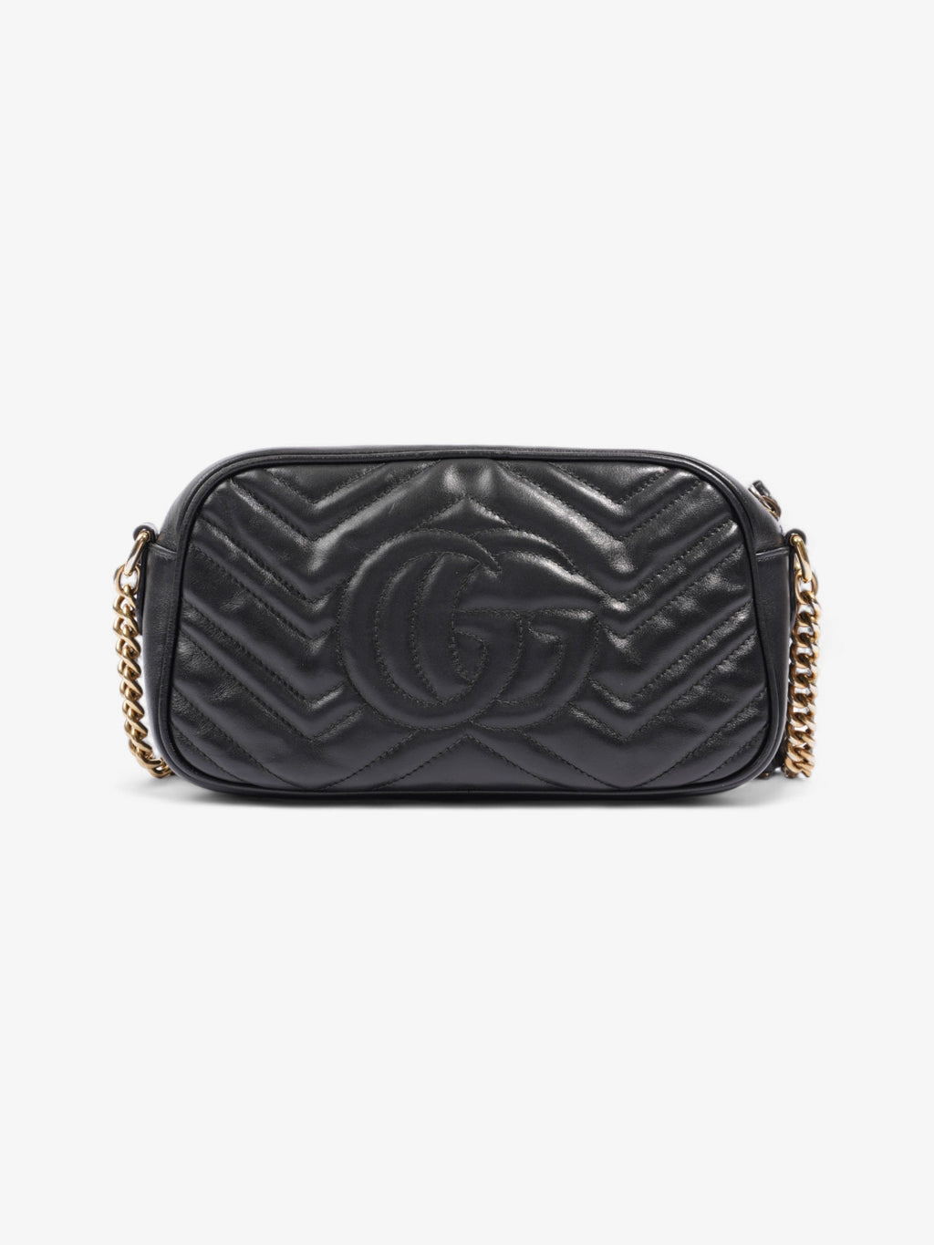 Gucci GG Marmont Black Matelasse Leather Small