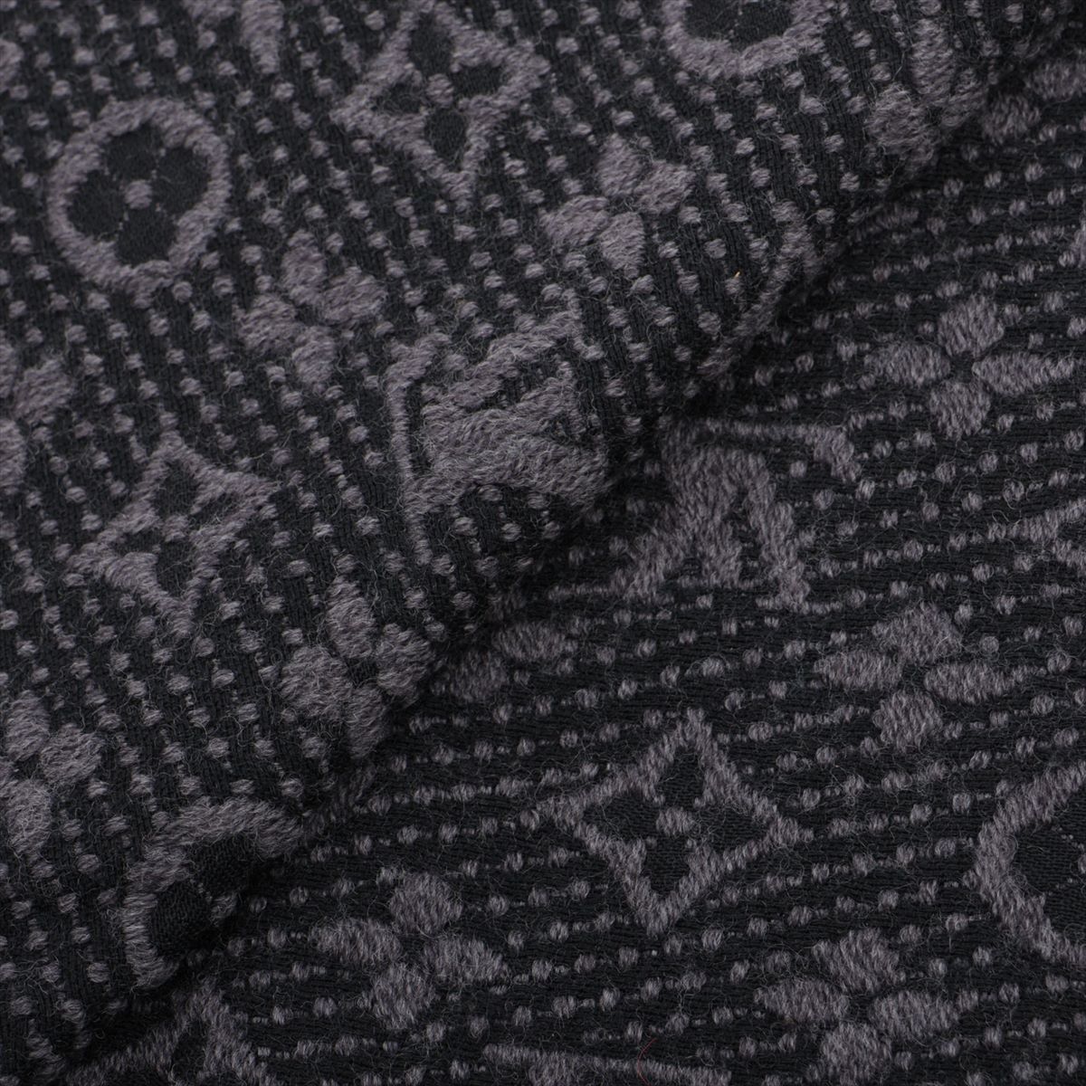 Louis Vuitton Echarpe Monogram Classic Black/Grey Scarf
