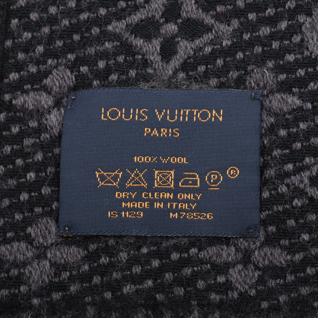Louis Vuitton Echarpe Monogram Classic Black/Grey Scarf