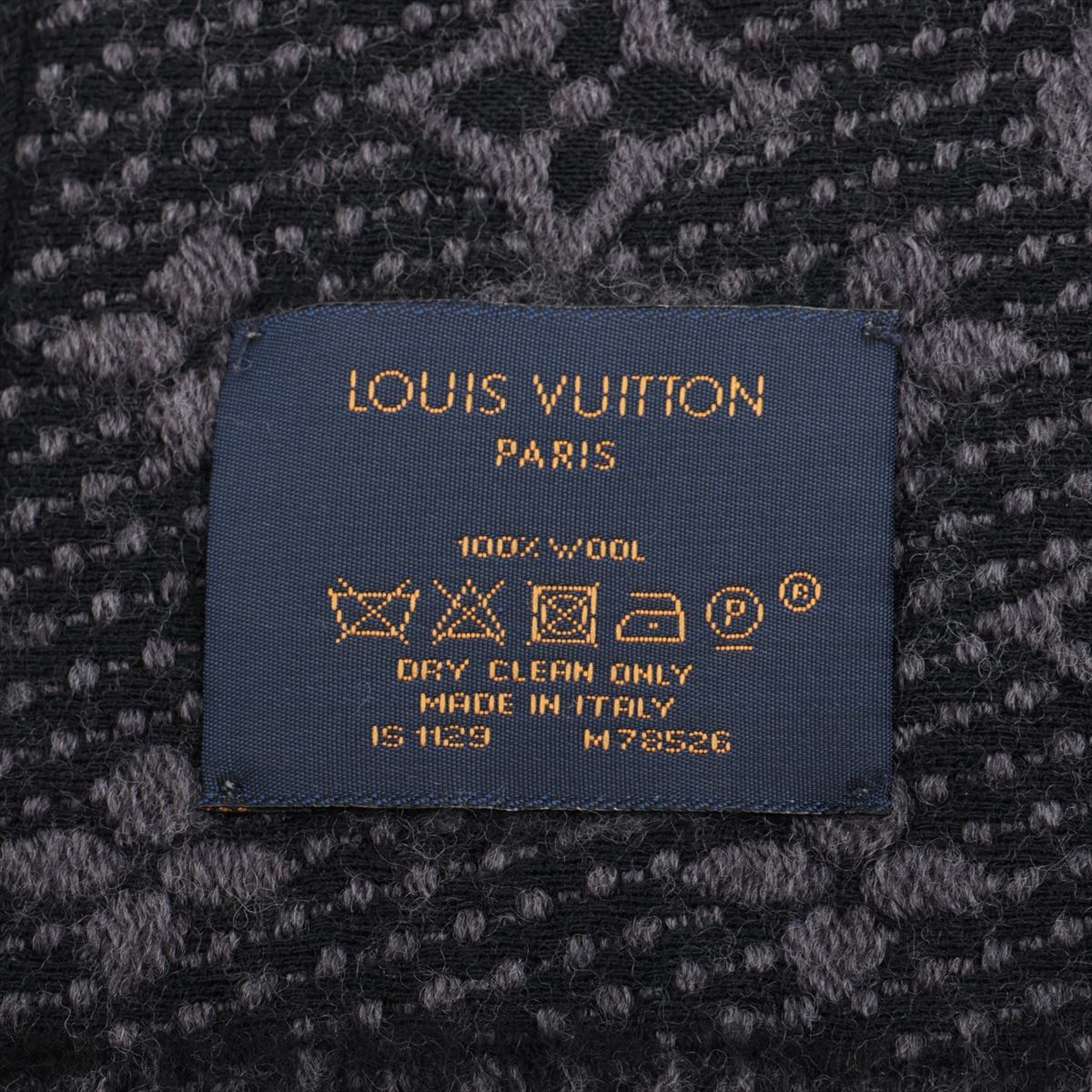 Louis Vuitton Echarpe Monogram Classic Black/Grey Scarf