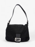 Fendi Mamma Baguette Black Canvas