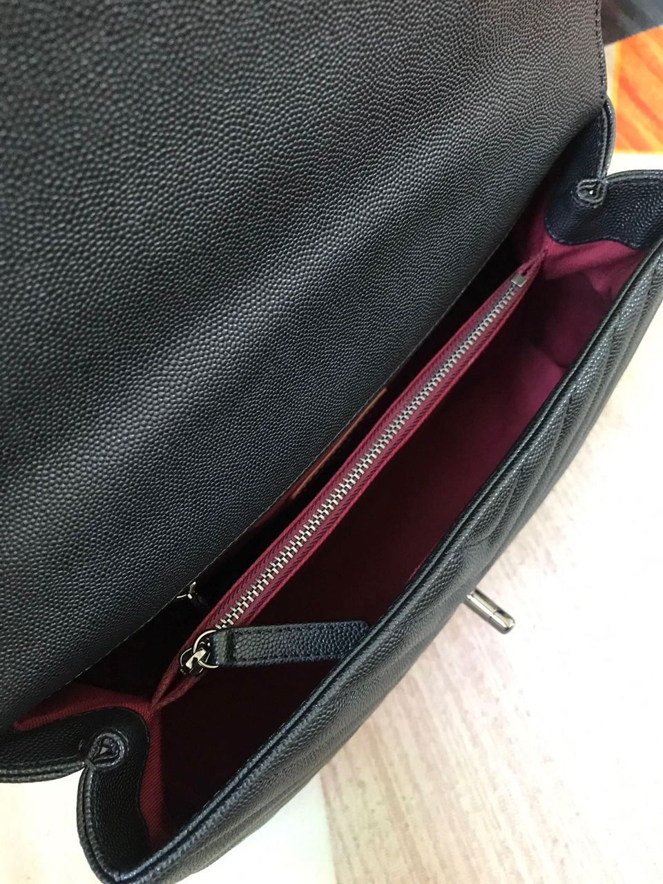 CHLMaxi Flap Bag Black For Women 11.4in/29cm