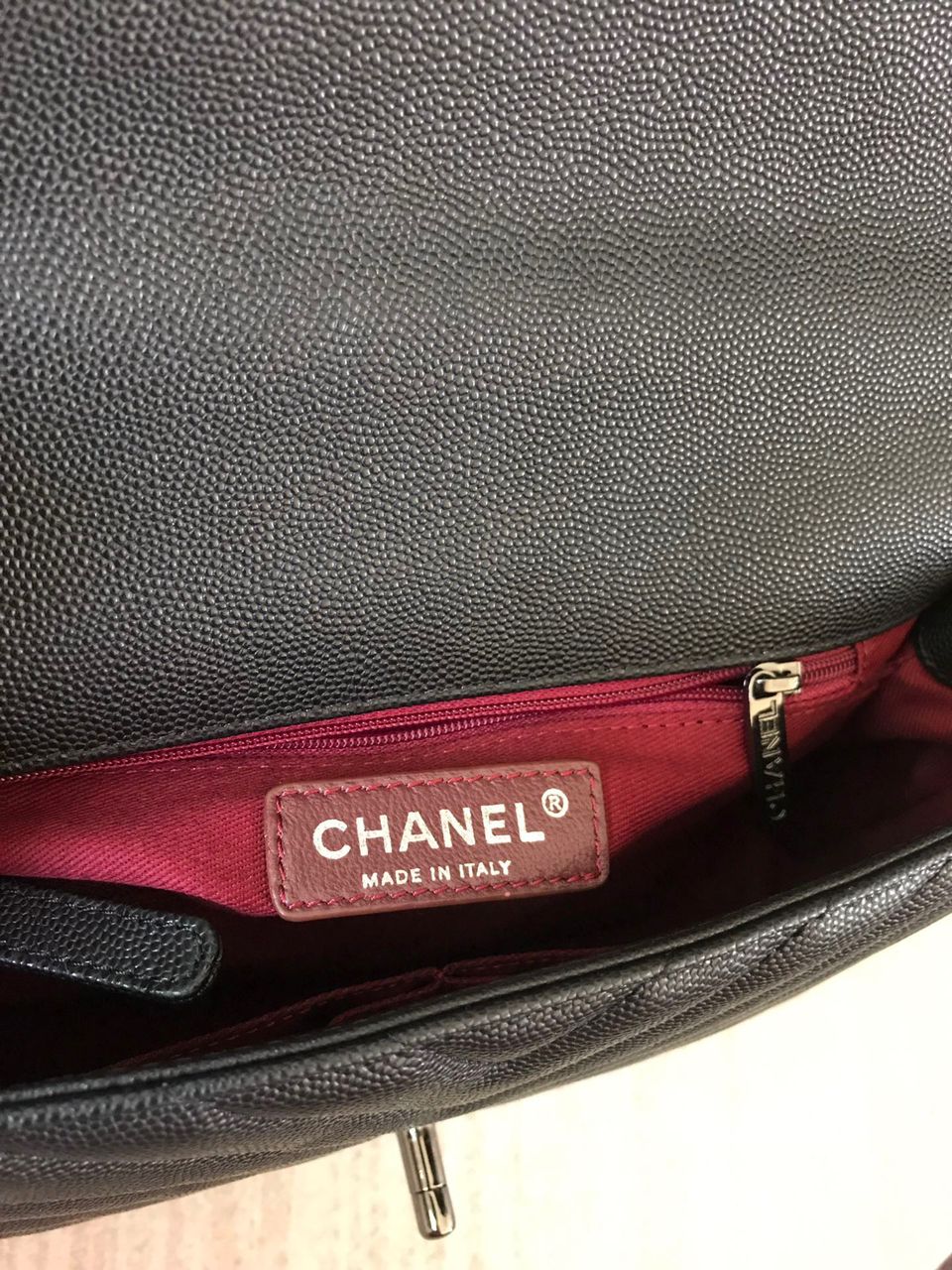 CHLMaxi Flap Bag Black For Women 11.4in/29cm