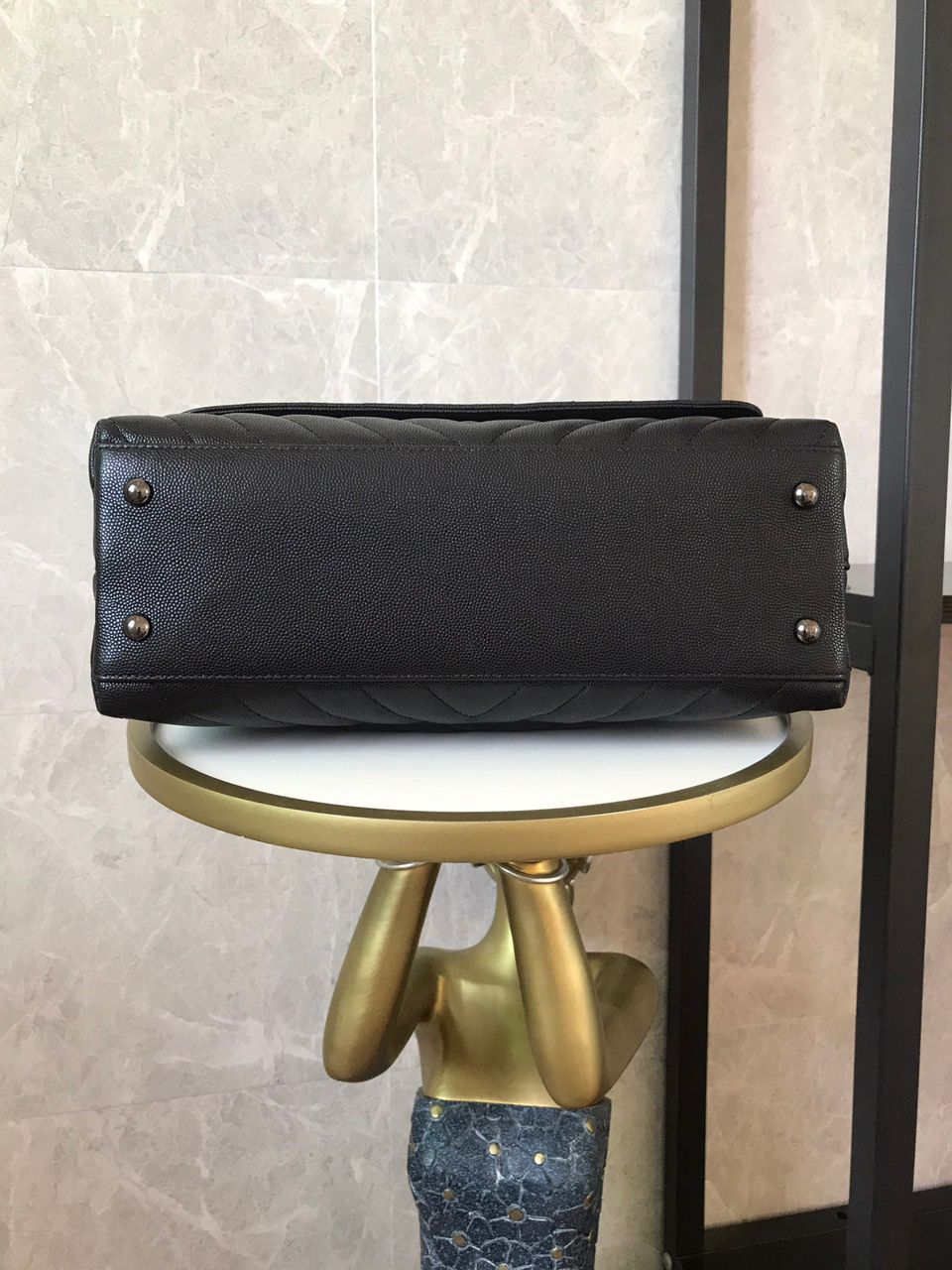 CHLMaxi Flap Bag Black For Women 11.4in/29cm