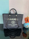 CHLLarge Shopping Tote Bag Grey For Women, Women’s Handbag, Shoulder Bags 15in/38cm