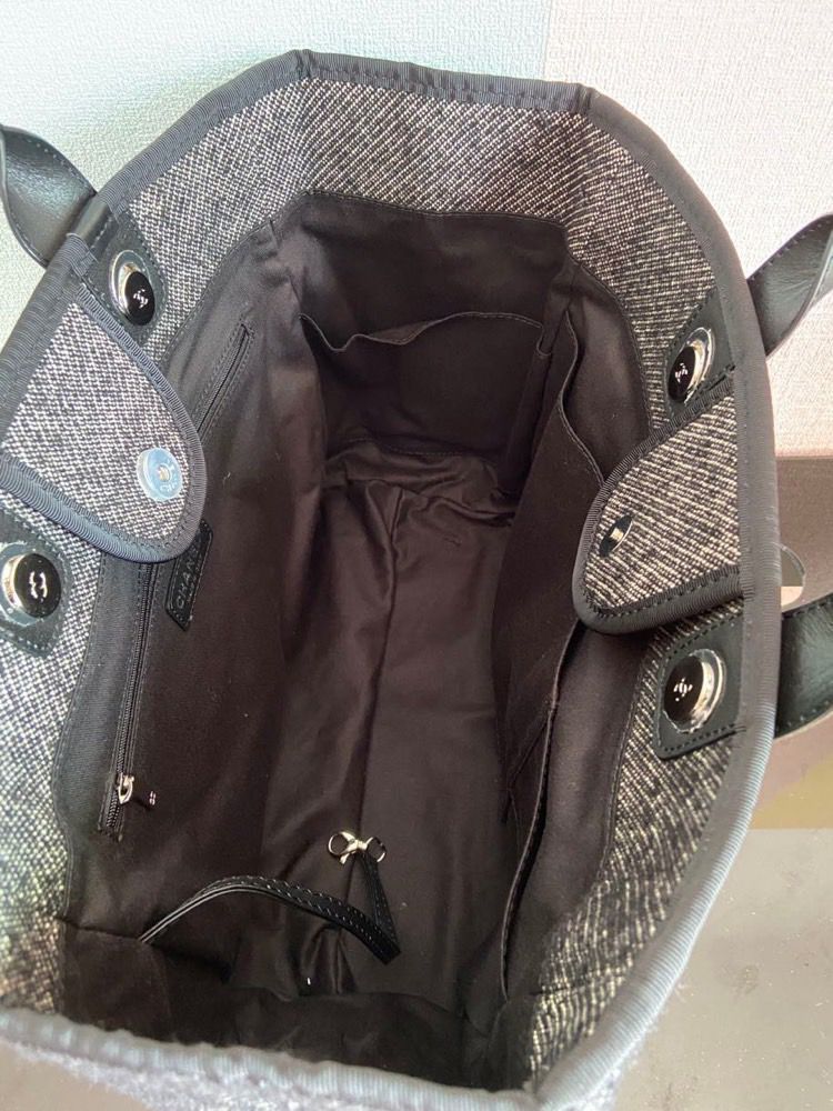 CHLLarge Shopping Tote Bag Grey For Women, Women’s Handbag, Shoulder Bags 15in/38cm