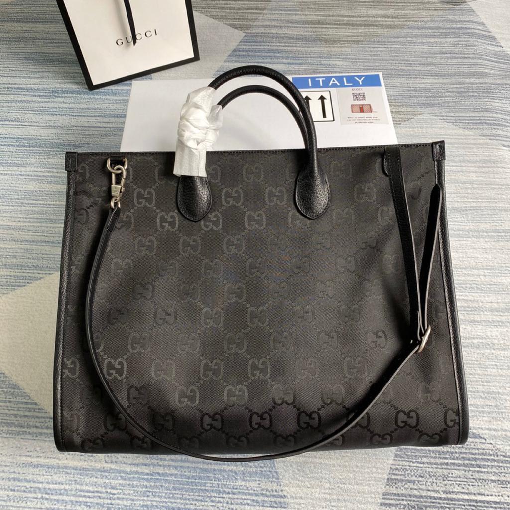 Glami Off The Grid Tote Bag Black Glami Nylon For Women  17in/43cm Glami 630353 H9HAN 1000