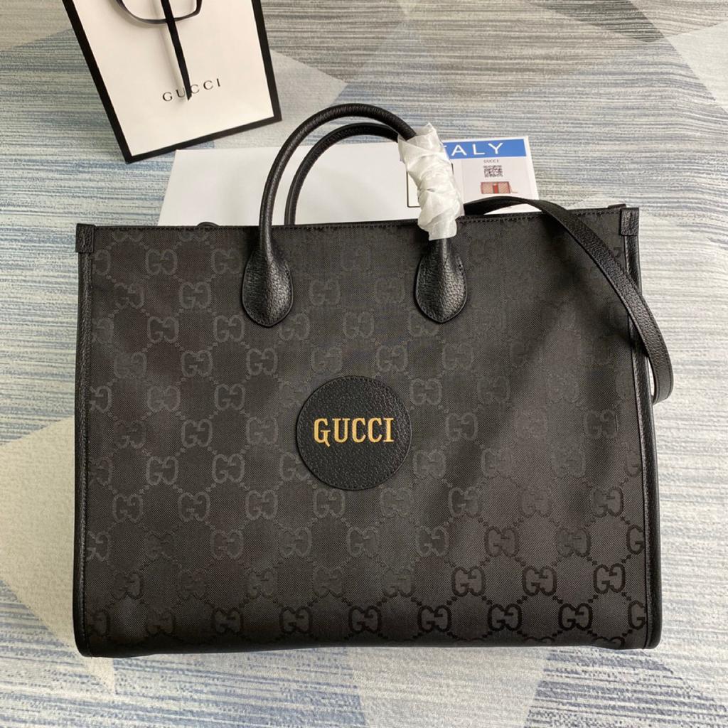 gg Off The Grid Tote Bag Black gg Nylon For Women  17in/43cm gg 630353 H9HAN 1000