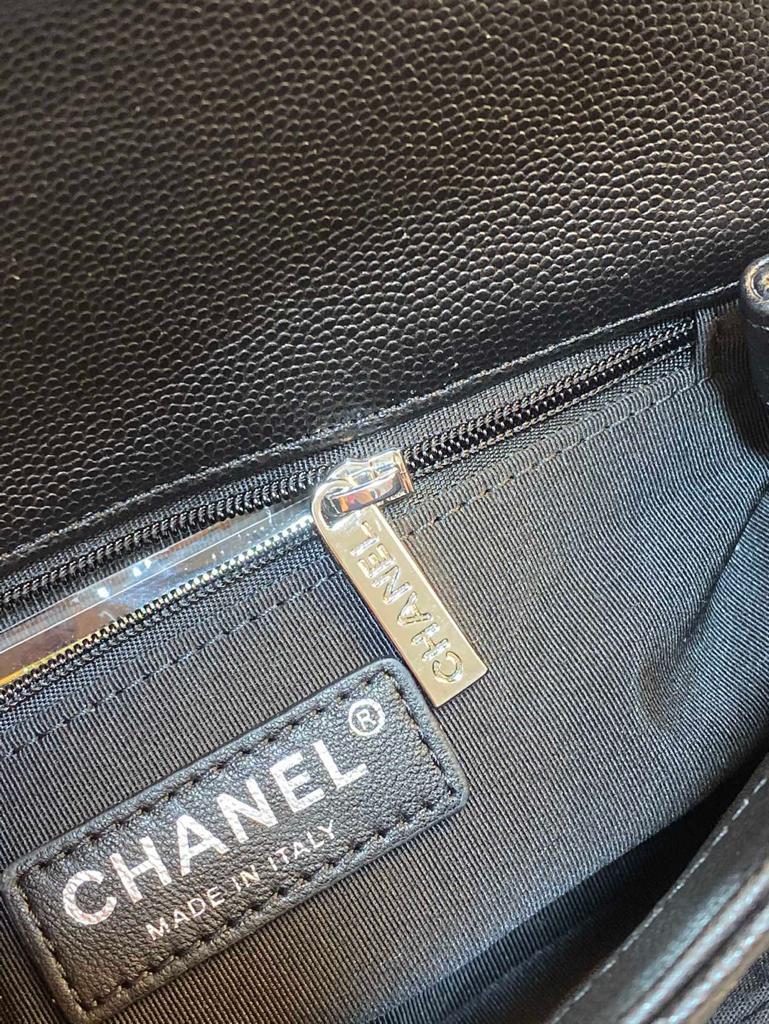 CHLSmall GlamIap Bag Black For Women 7.8in/20cm