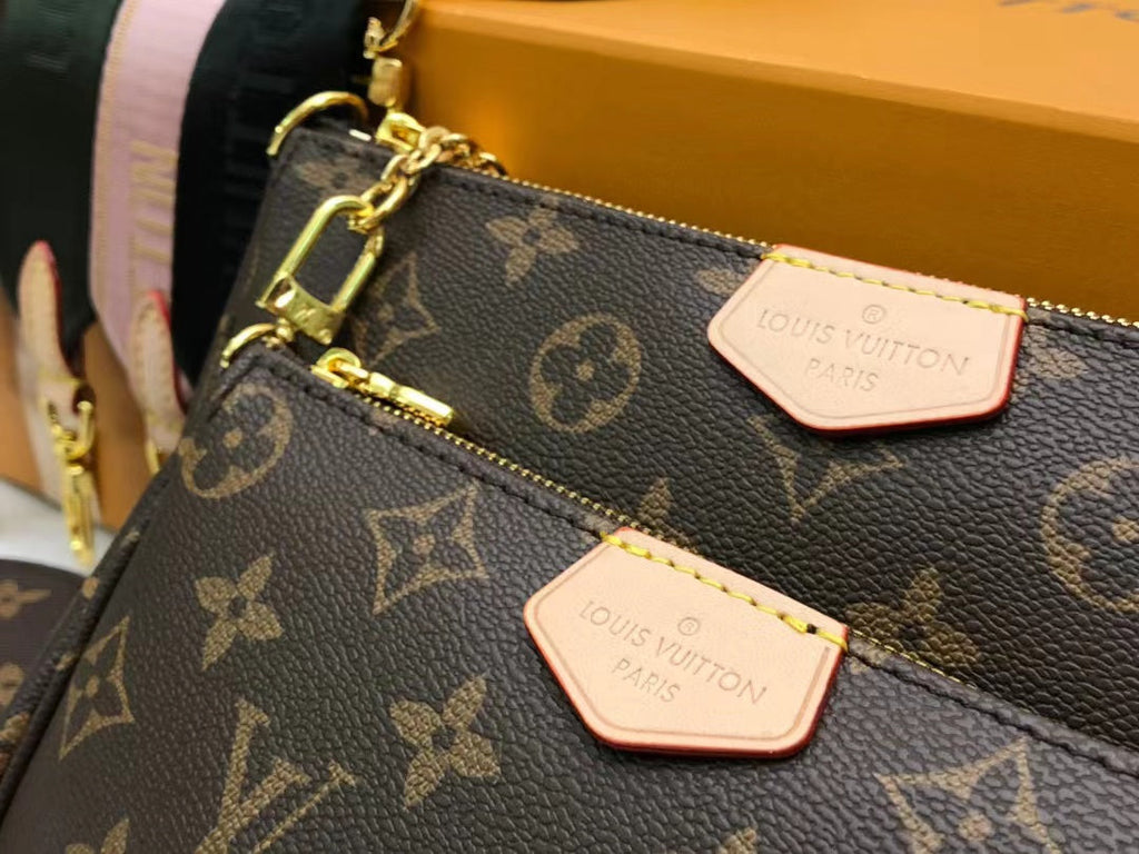 LV Multi Pochette AcGLAMIssoires Monogram Canvas Khaki For Women,  Shoulder And Crossbody Bags 9.4in/24cm LV M44813