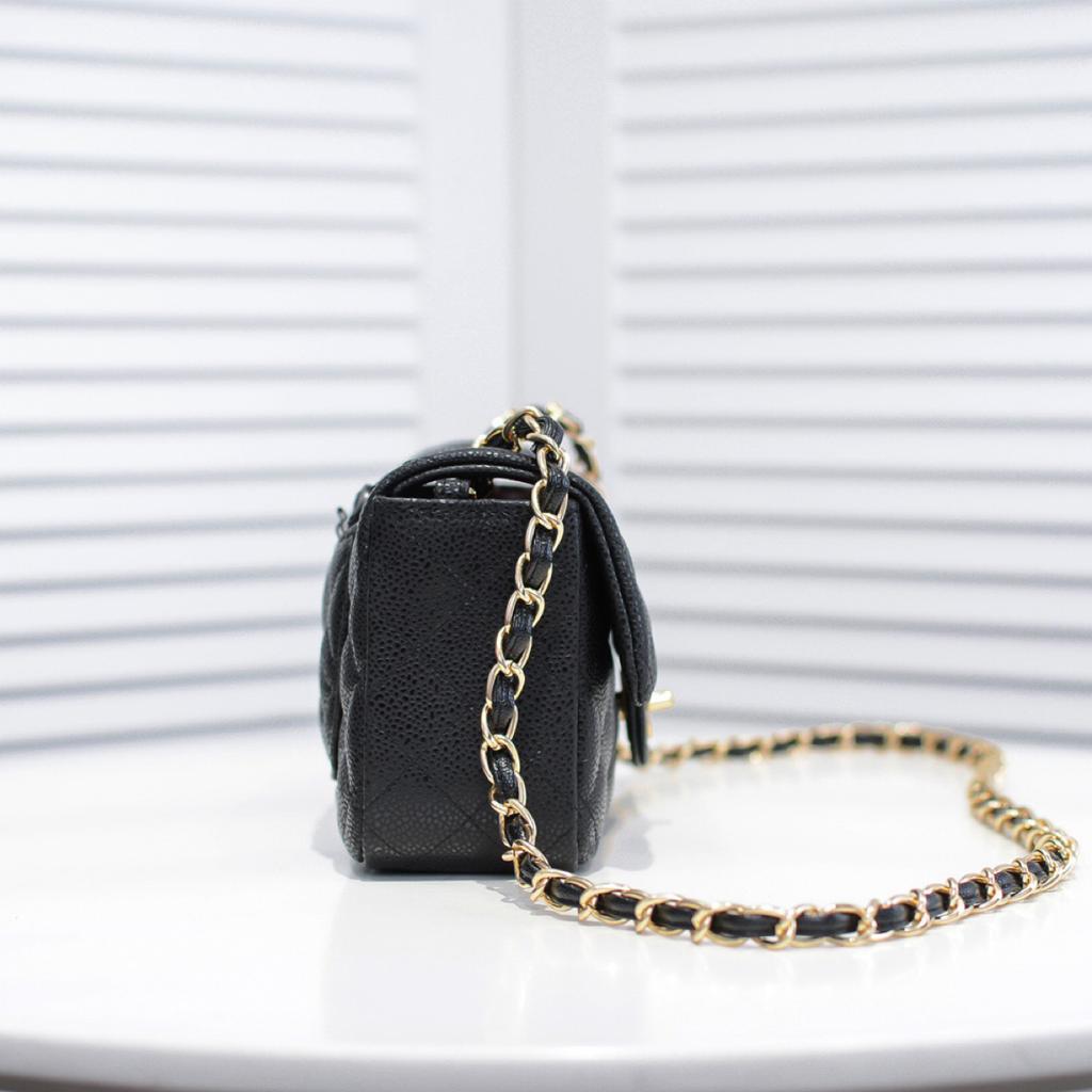 CHLMini GlamIap Bag Black For Women 7.8in/20cm A69900