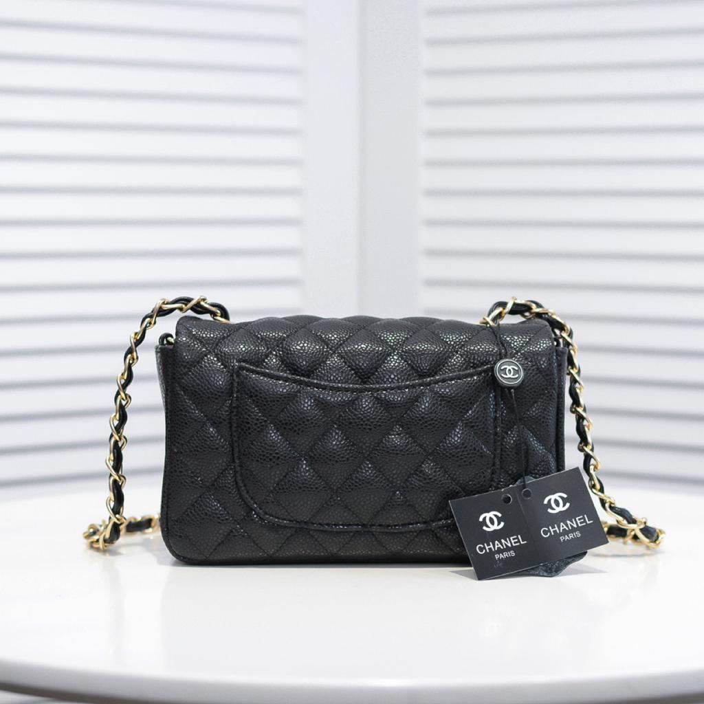CHLMini GlamIap Bag Black For Women 7.8in/20cm A69900