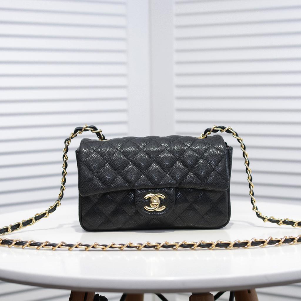 CHLMini GlamIap Bag Black For Women 7.8in/20cm A69900