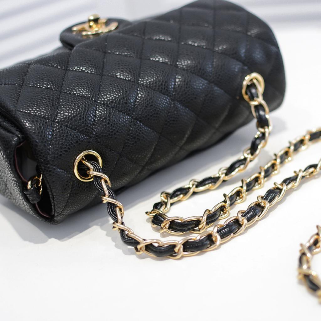 CHLMini GlamIap Bag Black For Women 7.8in/20cm A69900