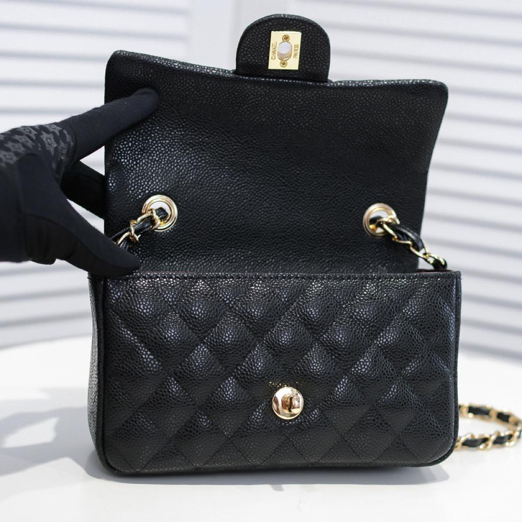 CHLMini GlamIap Bag Black For Women 7.8in/20cm A69900