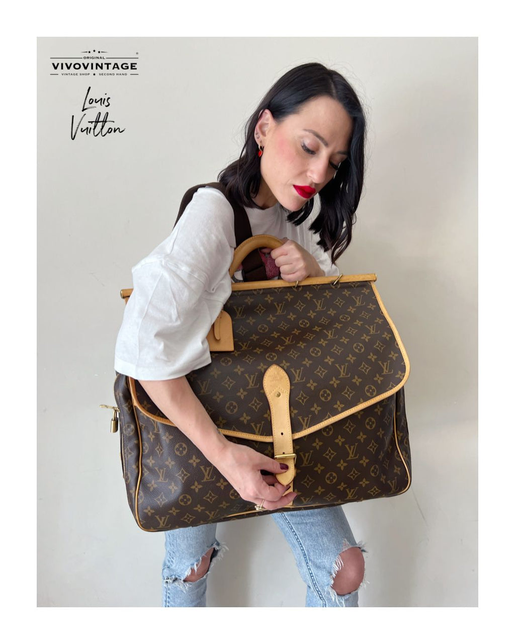 Borsone porta abiti Louis Vuitton
