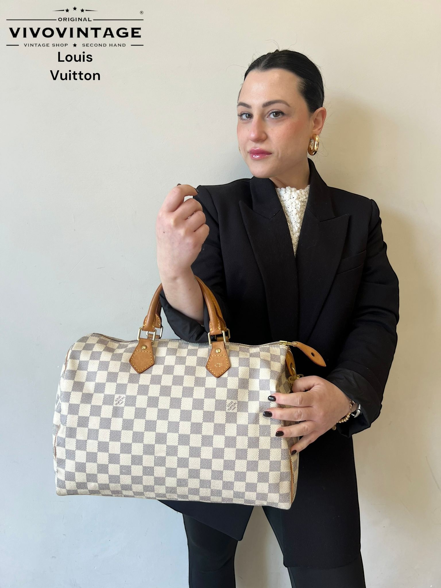 Speedy 35 Louis Vuitton personalizzato C.F.