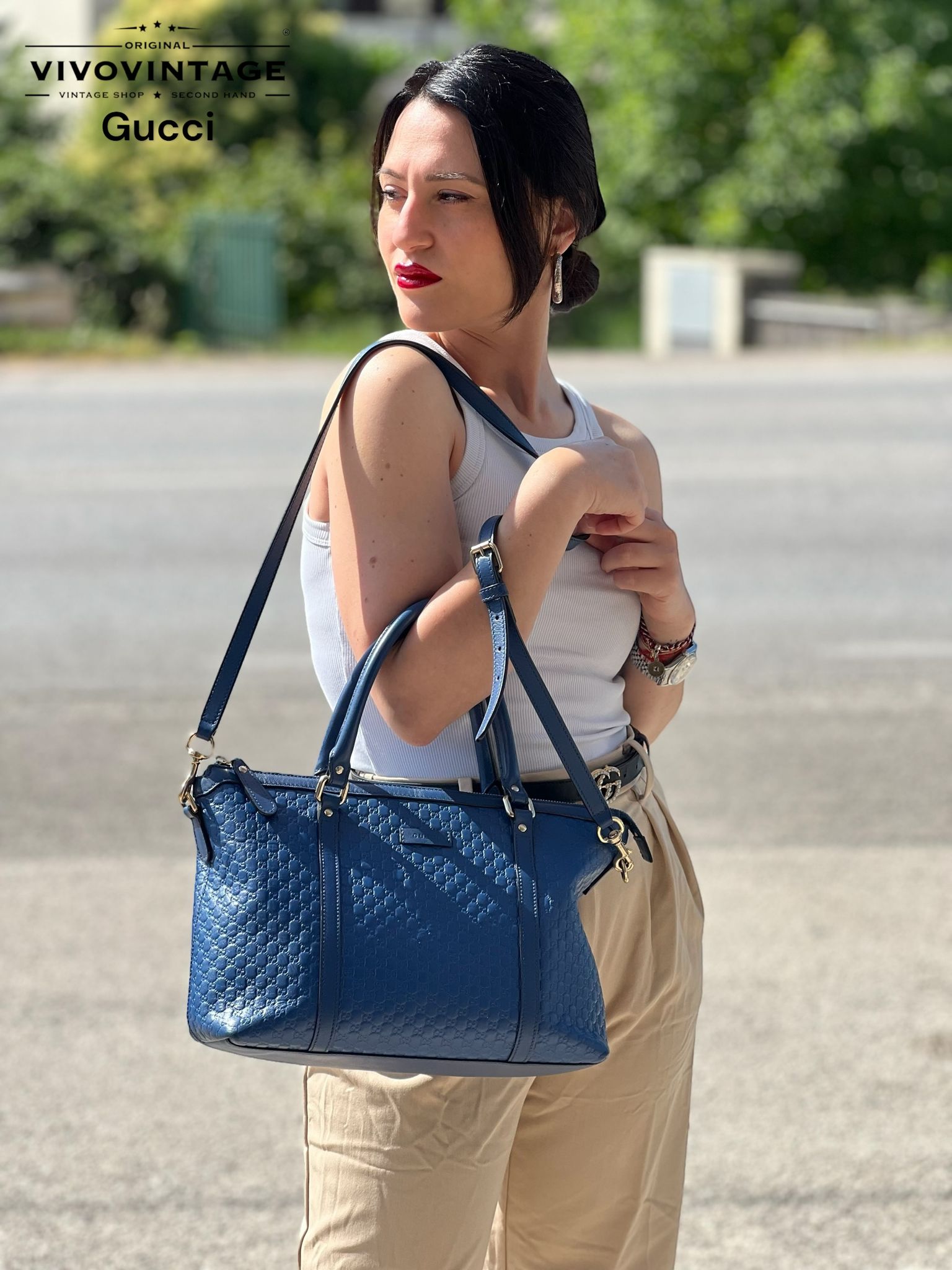 Satchel Gucci con tracolla