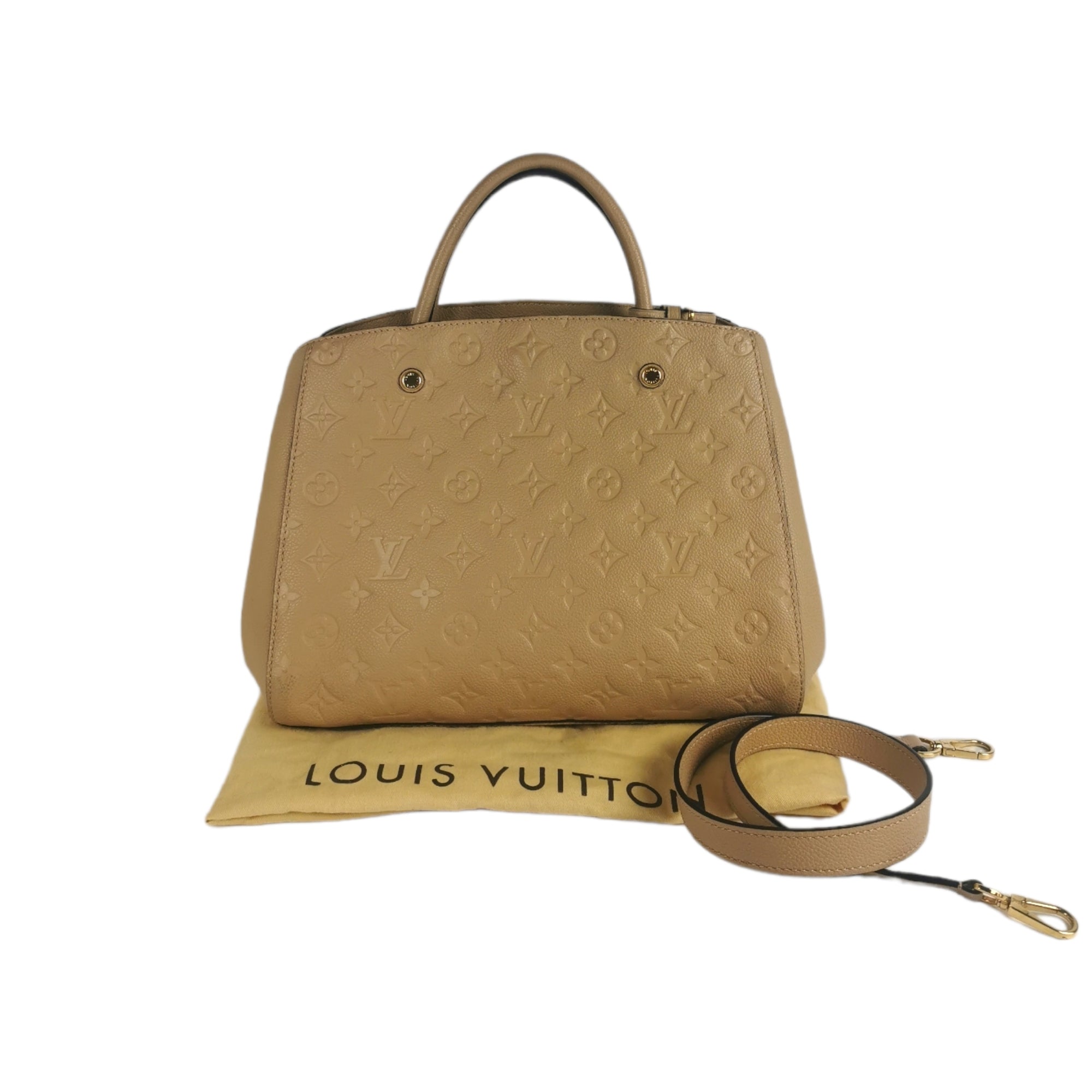 Louis Vuitton Montaigne Beige Monogram Empreinte