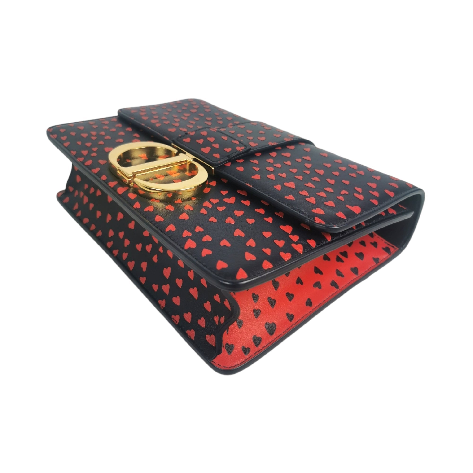 Dior 30 Montaigne I love Paris Red Hearts Leather