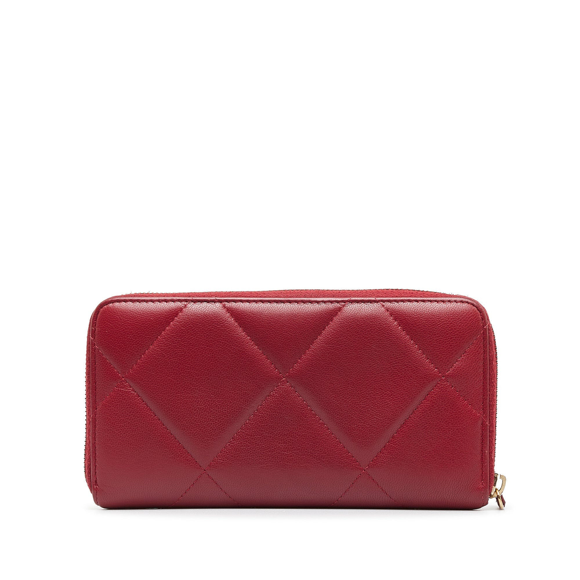 CHANEL 19 Zip Around Wallet Long Wallets