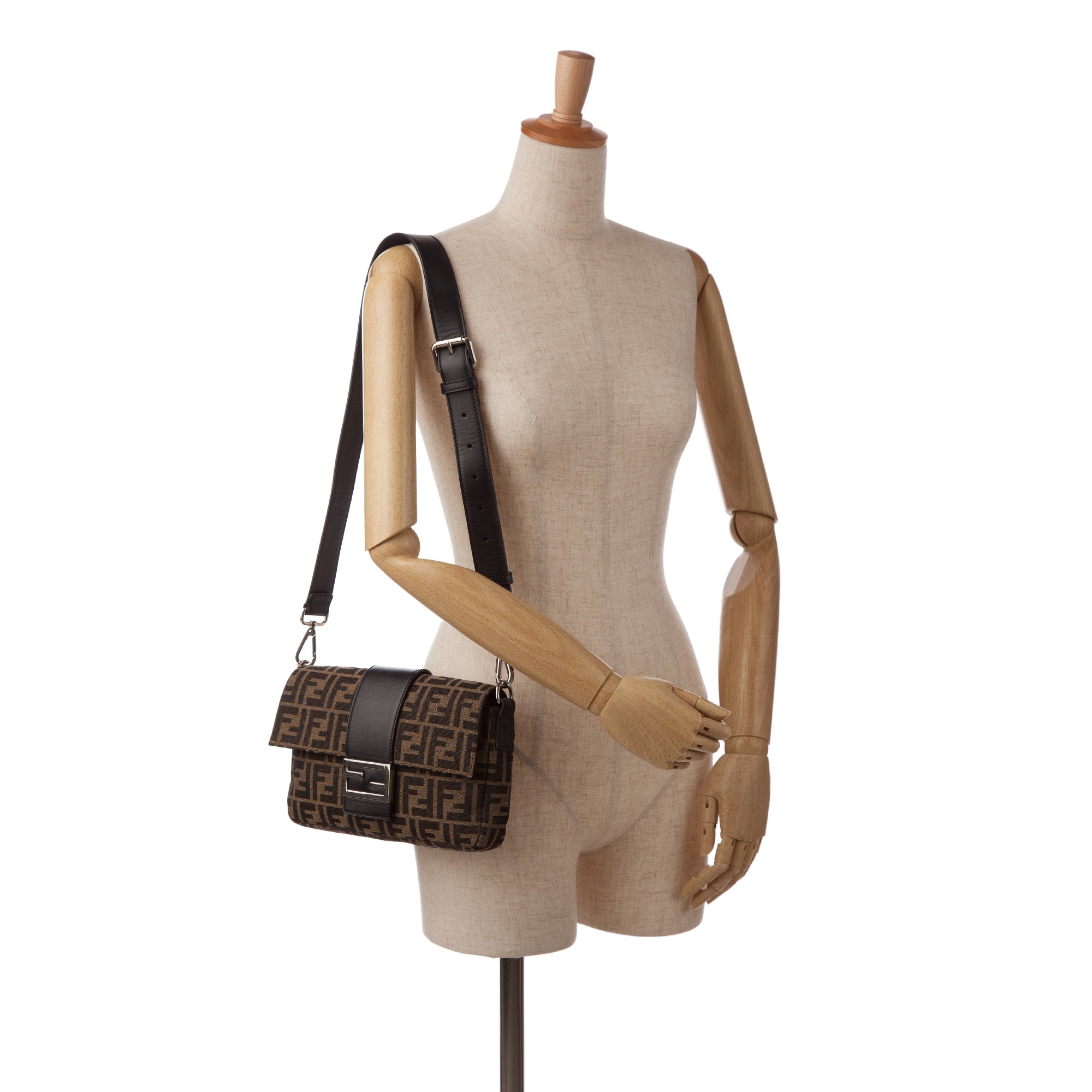 Fendi Crossbody Bag Zucca Brown Canvas