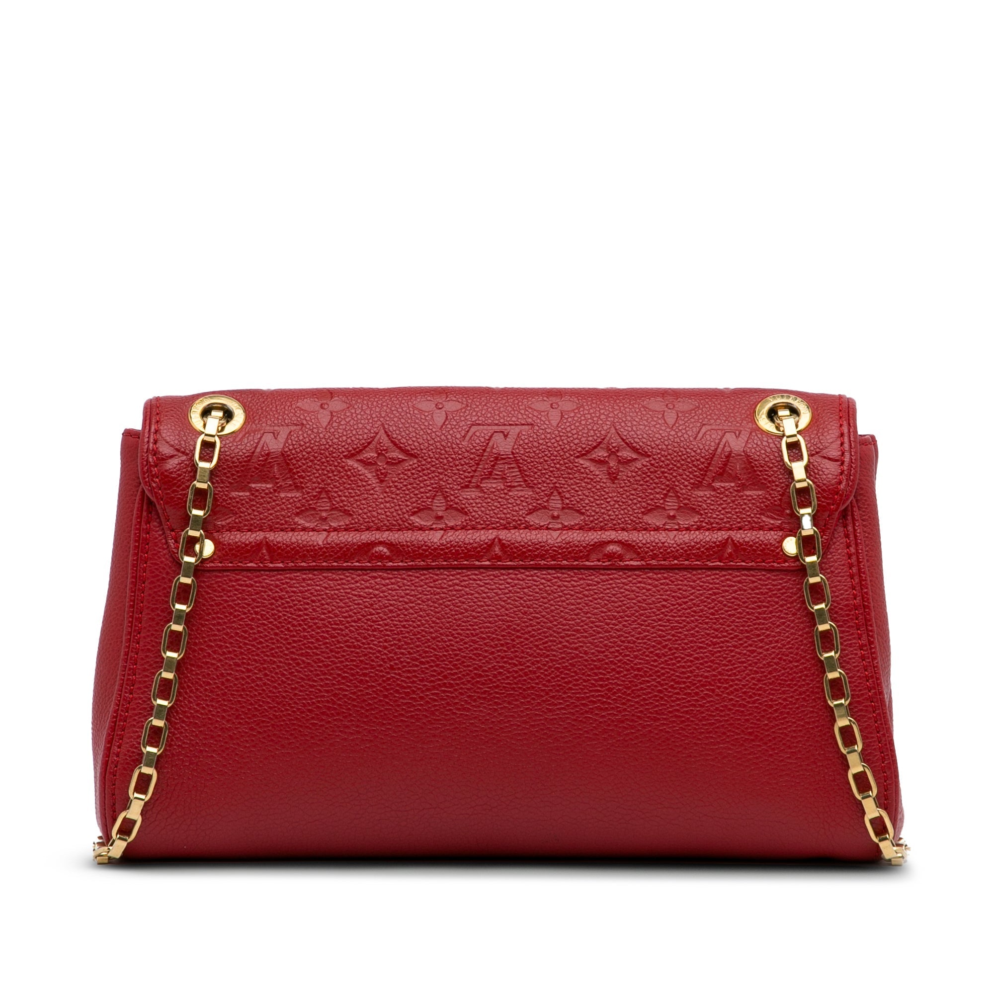 Red Louis Vuitton Monogram Empreinte Saint Germain PM Shoulder Bag