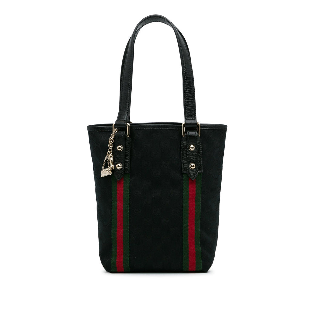 Black Gucci GG Canvas Jolicoeur Tote Bag