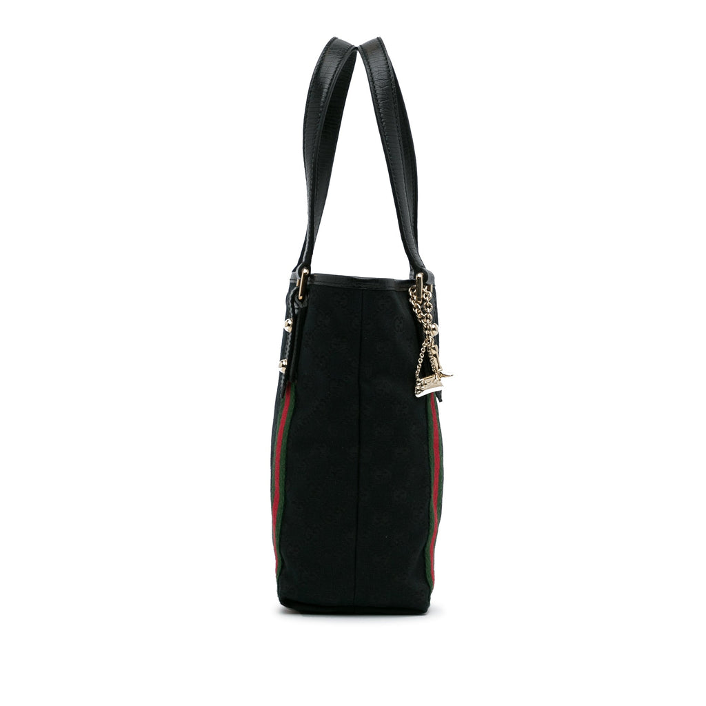 Black Gucci GG Canvas Jolicoeur Tote Bag