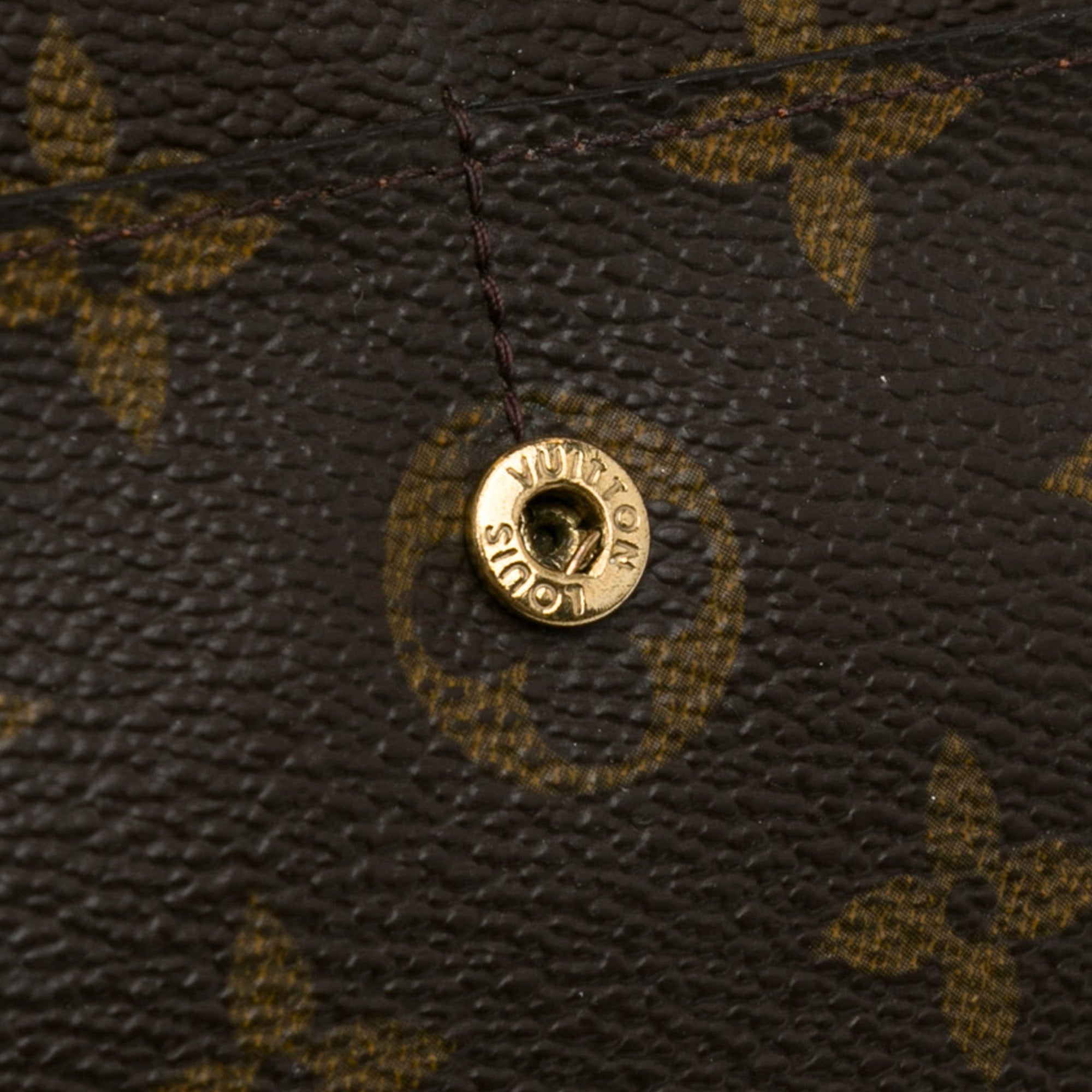 Brown Louis Vuitton Monogram Sarah Long Wallet