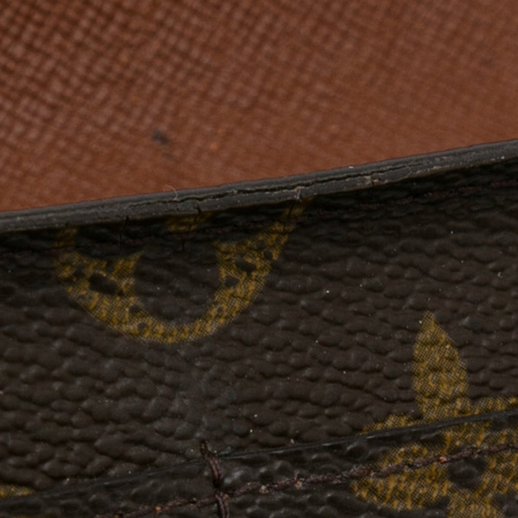 Brown Louis Vuitton Monogram Sarah Long Wallet