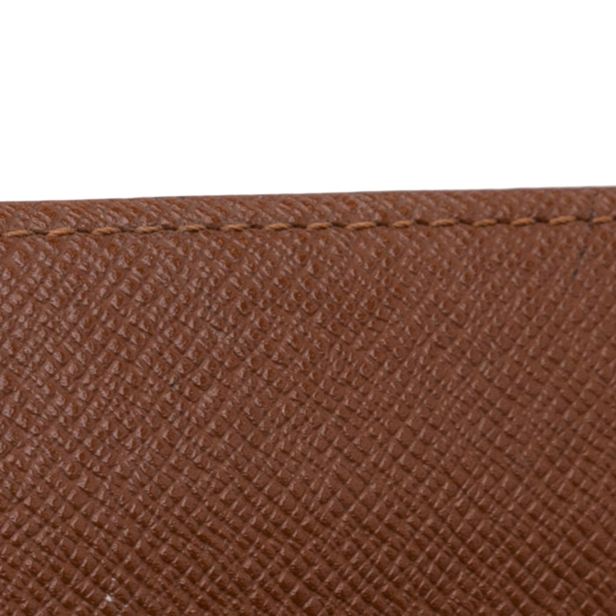 Brown Louis Vuitton Monogram Sarah Long Wallet