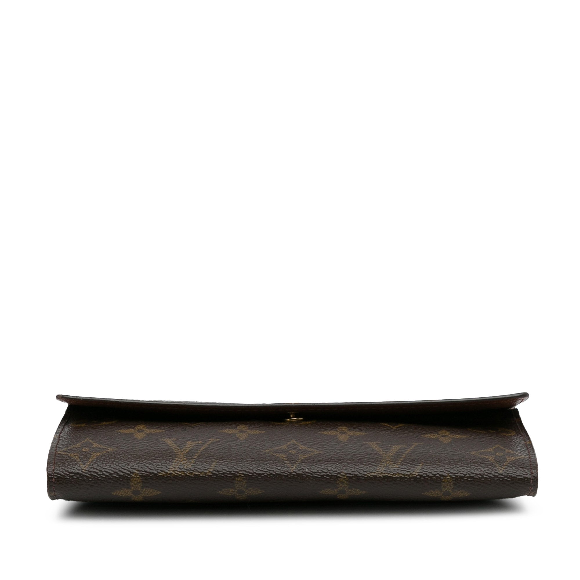 Brown Louis Vuitton Monogram Sarah Long Wallet