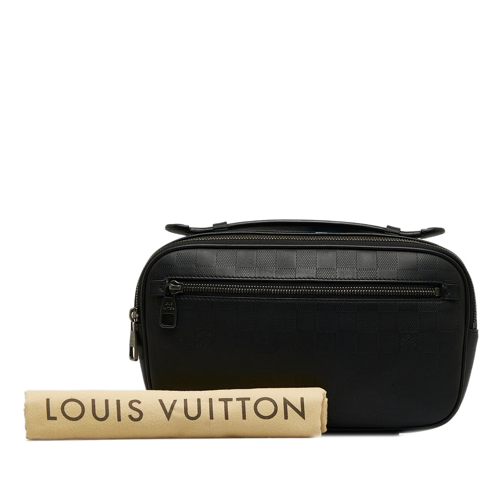 Black Louis Vuitton Damier Inifini Ambler Belt Bag