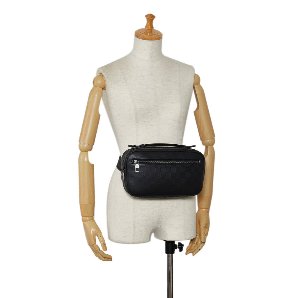 Black Louis Vuitton Damier Inifini Ambler Belt Bag