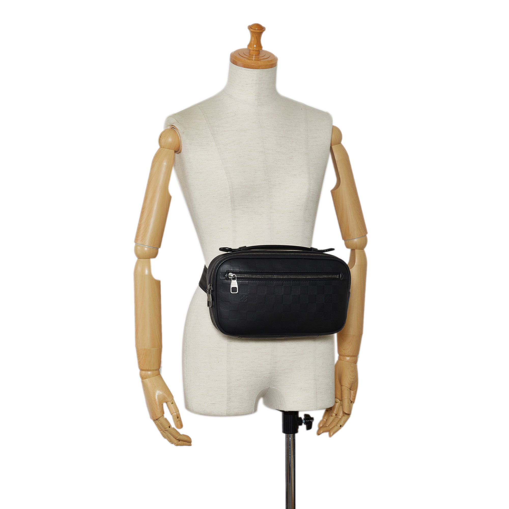 Black Louis Vuitton Damier Inifini Ambler Belt Bag