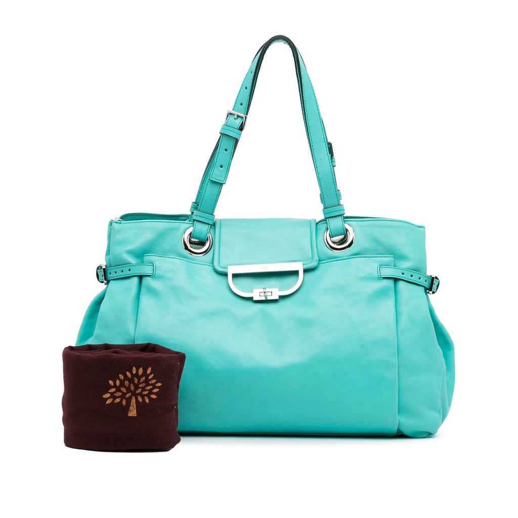 Green Mulberry Leather Tote