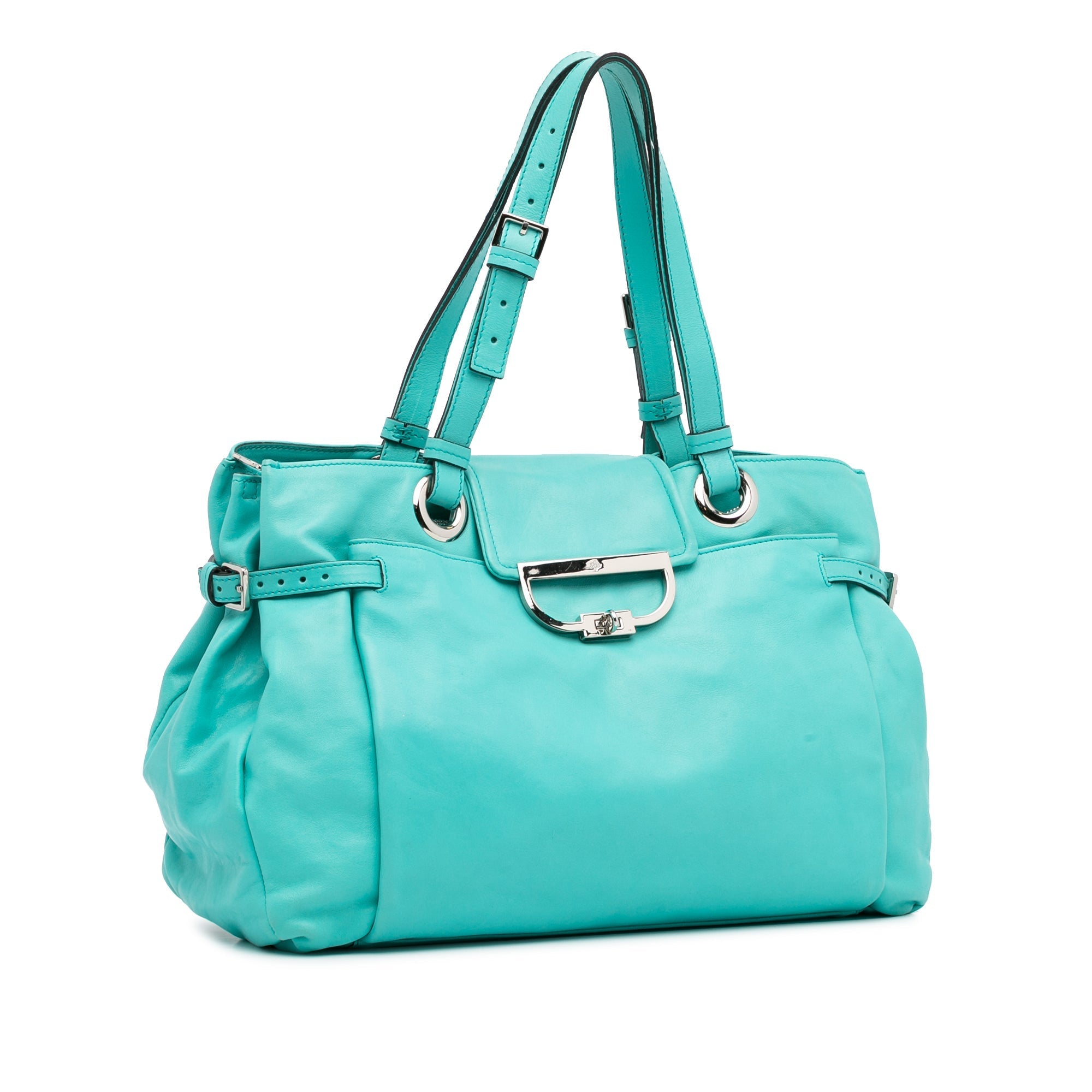 Green Mulberry Leather Tote