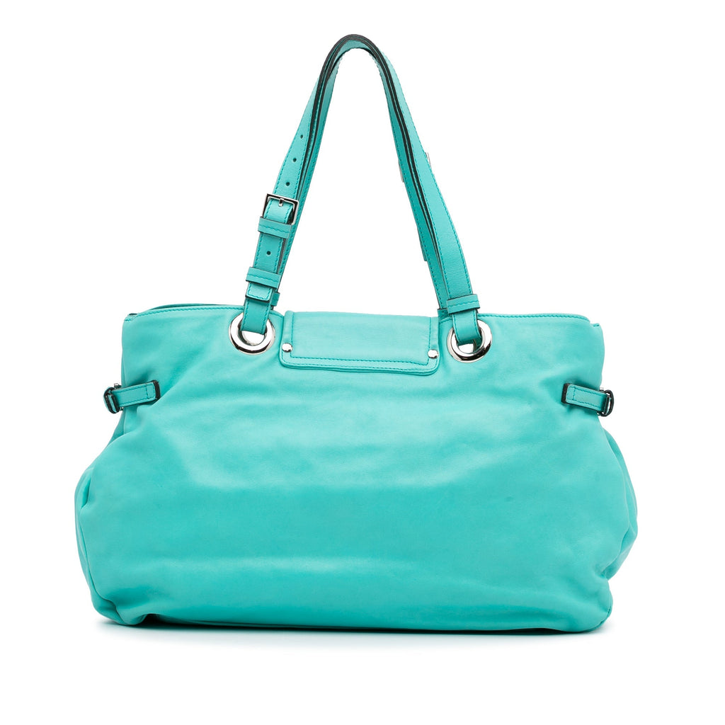 Green Mulberry Leather Tote